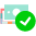 Active icon state with green circle and checkmark Continuous payments turned on in extension, extension is paying